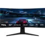 TCL Monitor Gaming Curvo 34R83Q 34" WQHD 170Hz 1ms VA Regulable en Altura Blanco y Negro